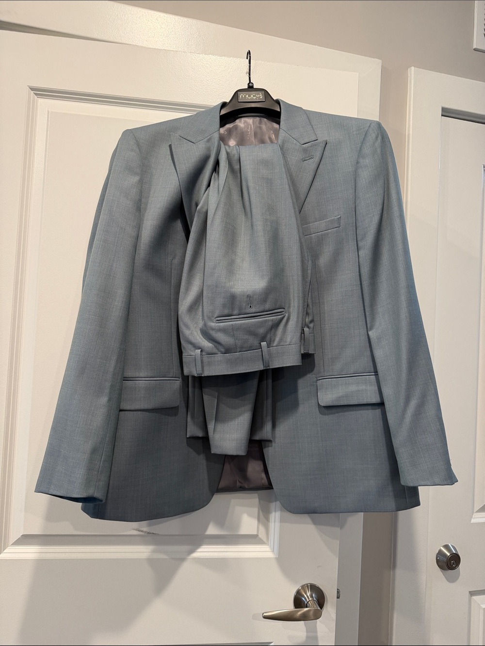 Calvin Klein Light Blue Two-Piece Suit Jacket & Trousers
